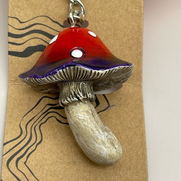Amanita Muscaria Mushroom Keychain, NWT, For Bundle Purchases Only - Picture 5 of 6